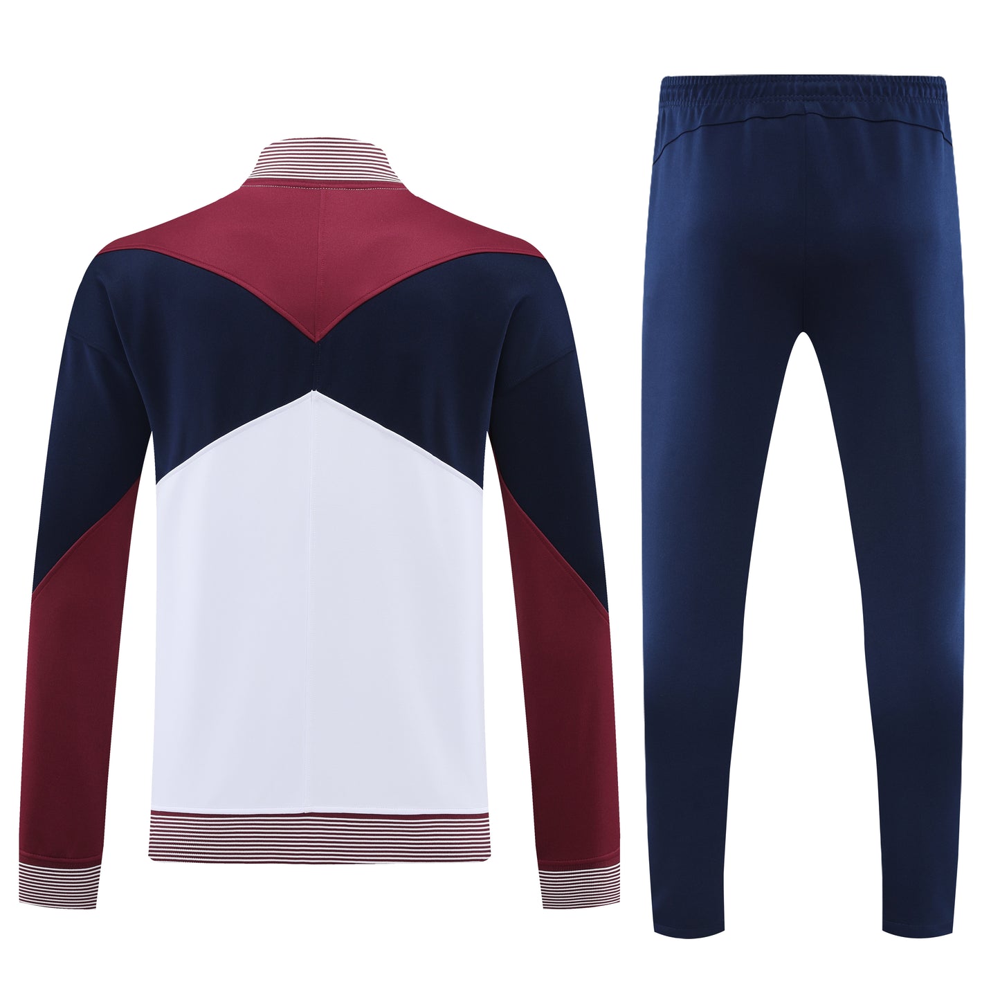 24-25 England white with navy blue and red stripe full zip