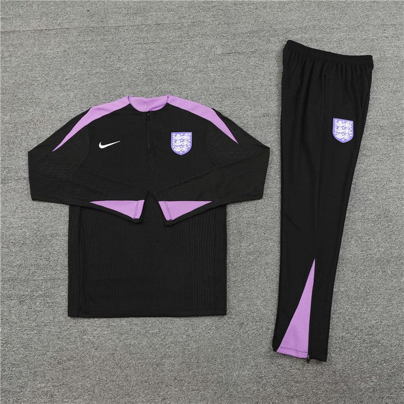 24-25 England black with purple half zip