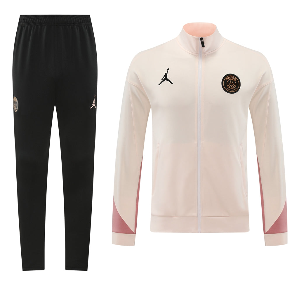24-25 PSG Jordan light pink stripe full zip