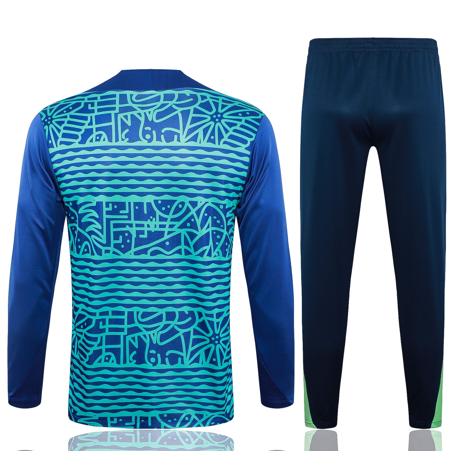 24-25 Brazil camouflage color blue with green half zip