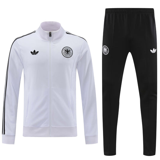 24-25 Germany white full zipper jacket tracksuit