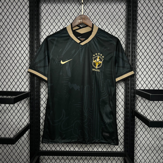 Brazil 2024/25 Custom Black Jersey