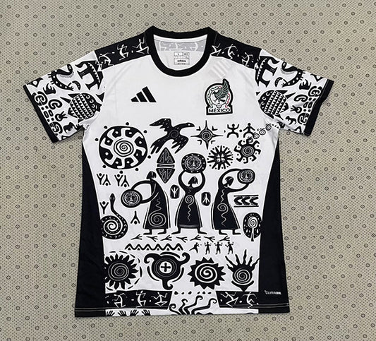 Mexico white with black promotion server shirt