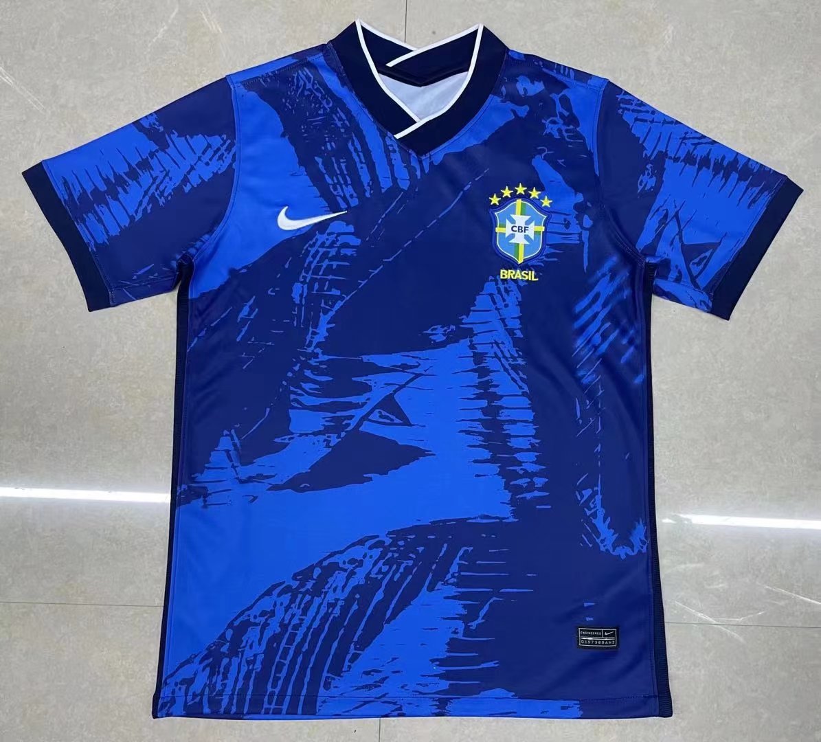 Brazil Customized Blue Jersey