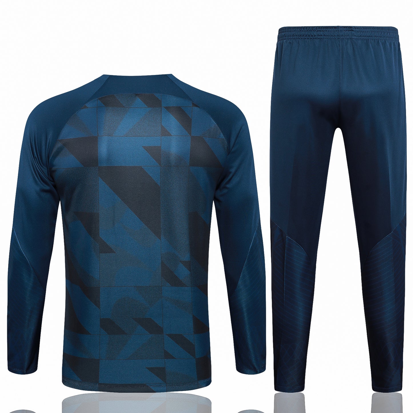 23-24 Barcelona navy blue half zipper sweater tracksuit