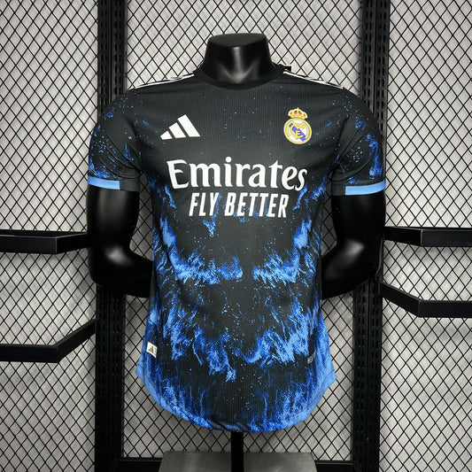 24-25 Real Madrid black with Ocean Blue