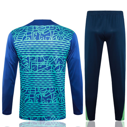 24-25 Brazil camouflage color blue with green half zip